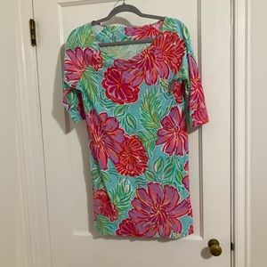 Lilly Pulitzer Floral Dress Size Medium